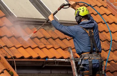 Démoussage et hydrofuge de toiture à Cuverville
